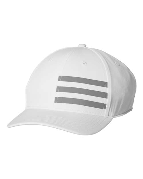 Adidas A631 Bold 3-Stripes Cap - White