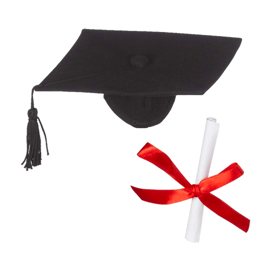 Graduation Hat & Diploma Set