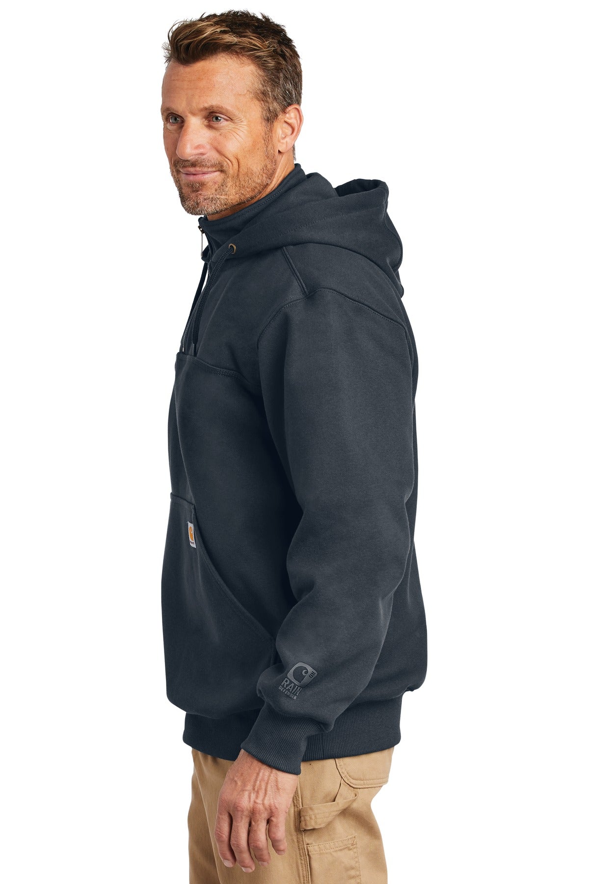 Carhartt Rain Defender Paxton Heavyweight Hooded Zip Mock Sweatshirt
