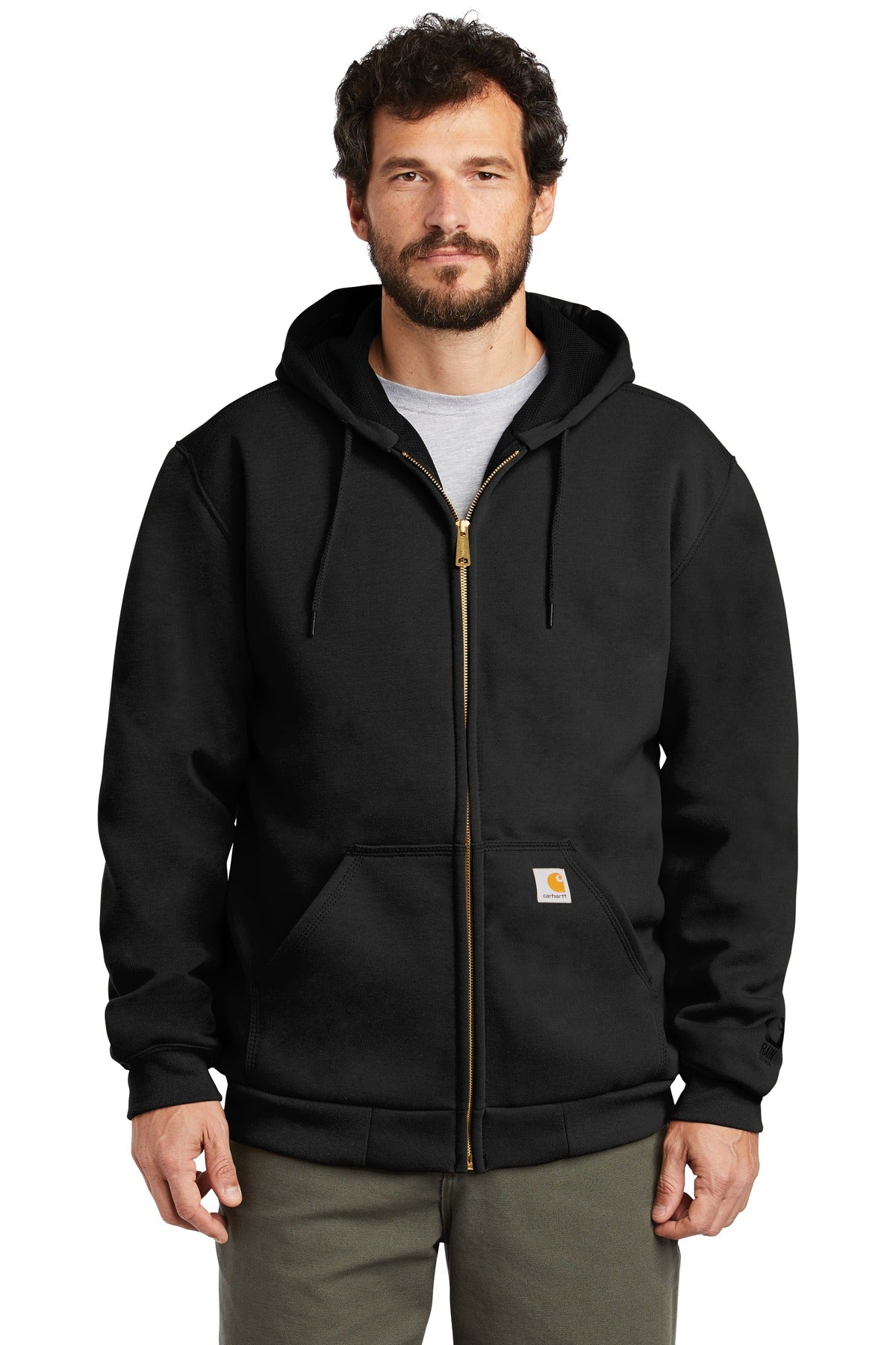 Carhartt Rain Defender Rutland Thermal-Lined Hooded Zip-Front Sweatshirt