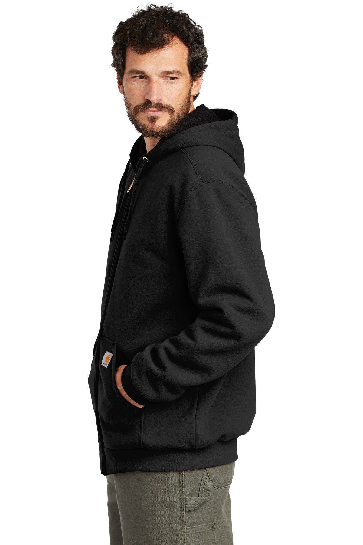 Carhartt Rain Defender Rutland Thermal-Lined Hooded Zip-Front Sweatshirt