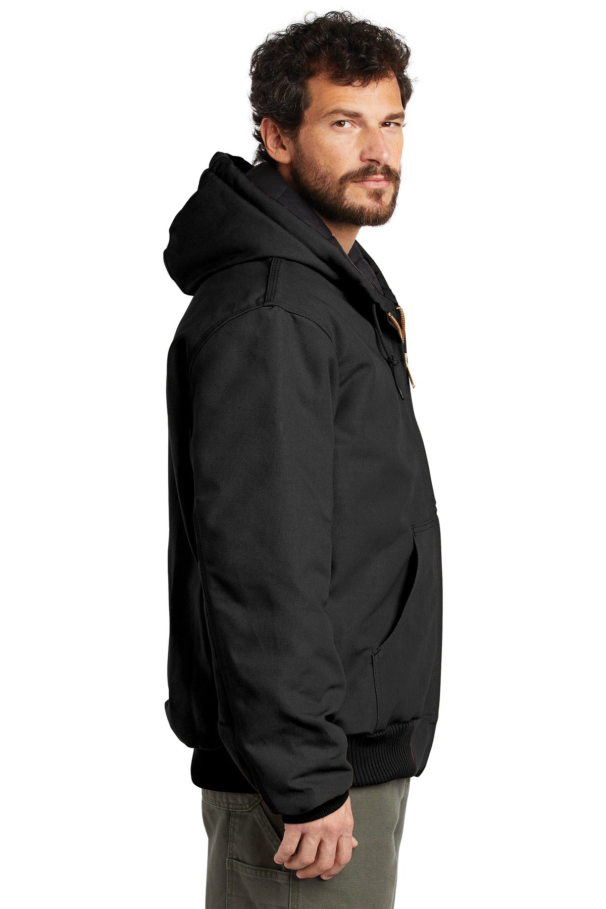 Carhartt Quilted-Flannel-Lined Duck Active Jacket
