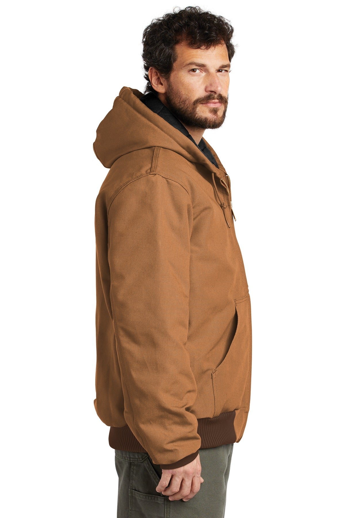 Carhartt Quilted-Flannel-Lined Duck Active Jacket