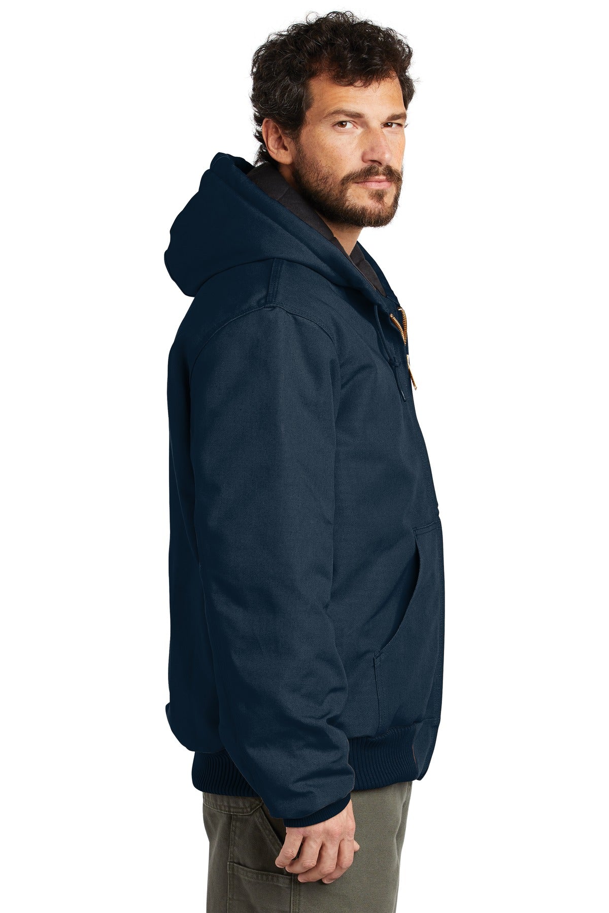 Carhartt Quilted-Flannel-Lined Duck Active Jacket
