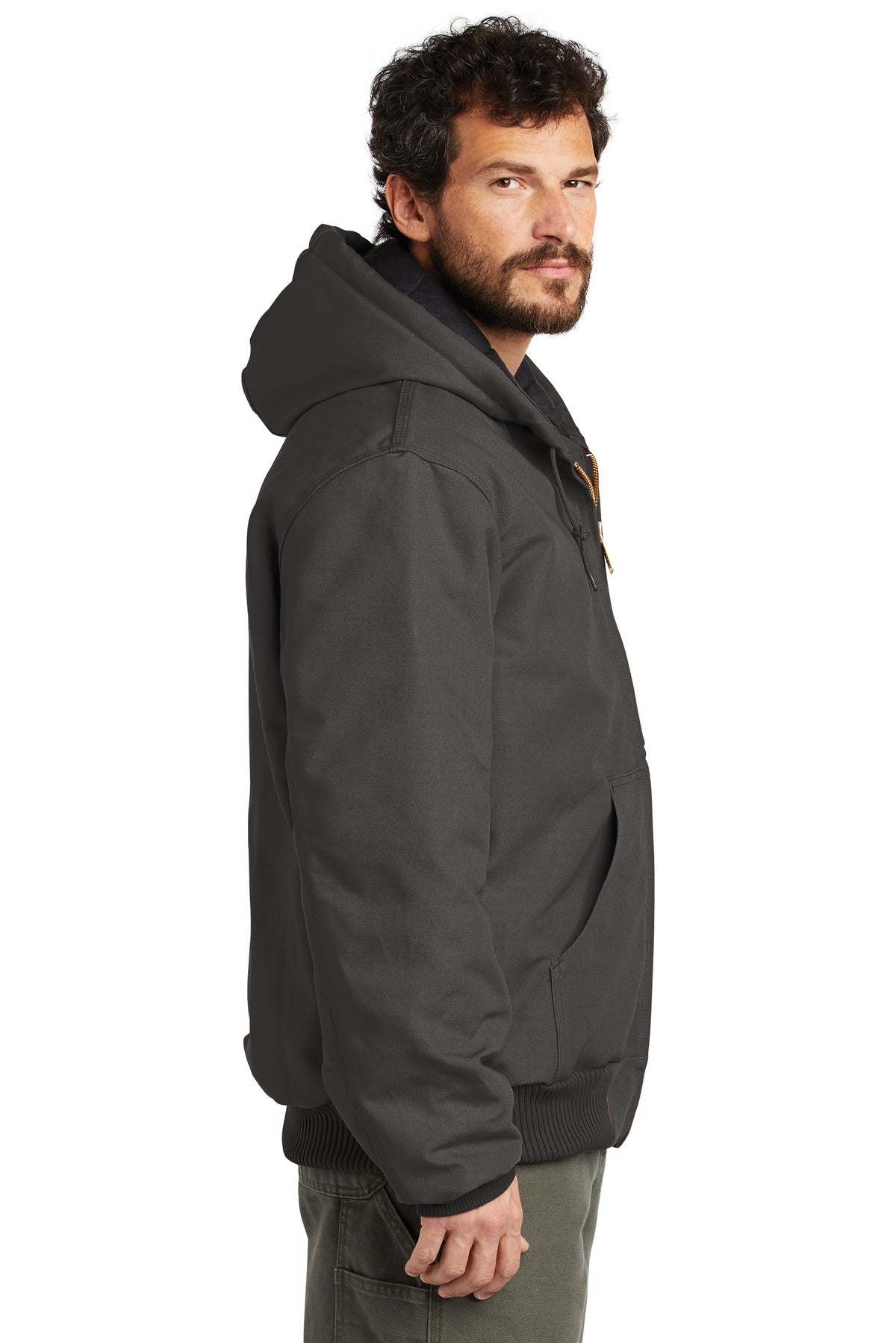 Carhartt Quilted-Flannel-Lined Duck Active Jacket