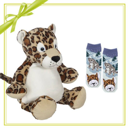 Gift Set - LeRoy Leopard Buddy & Socks