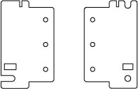 EXTRA BRACKETS FOR ADDITIONAL MACHINES - BROTHER PR/BABY LOCK