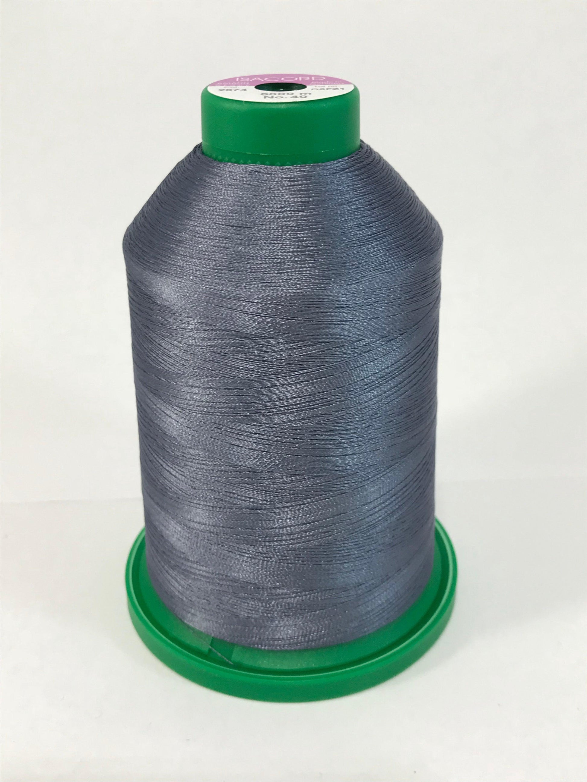 2674 - STEEL - ISACORD EMBROIDERY THREAD 40 WT