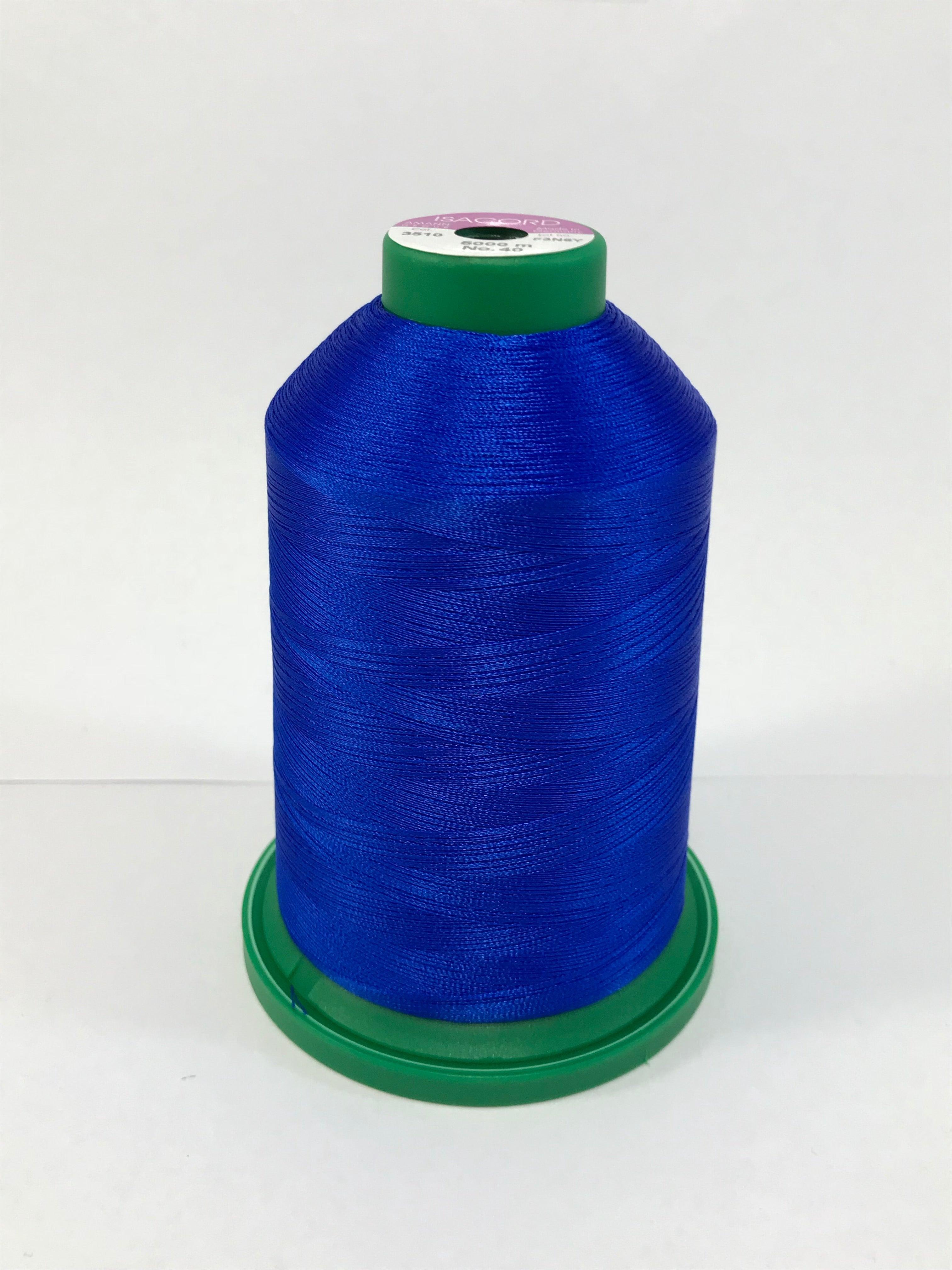 3510 - ELECTRIC BLUE - ISACORD EMBROIDERY THREAD 40 WT – Embroidery ...