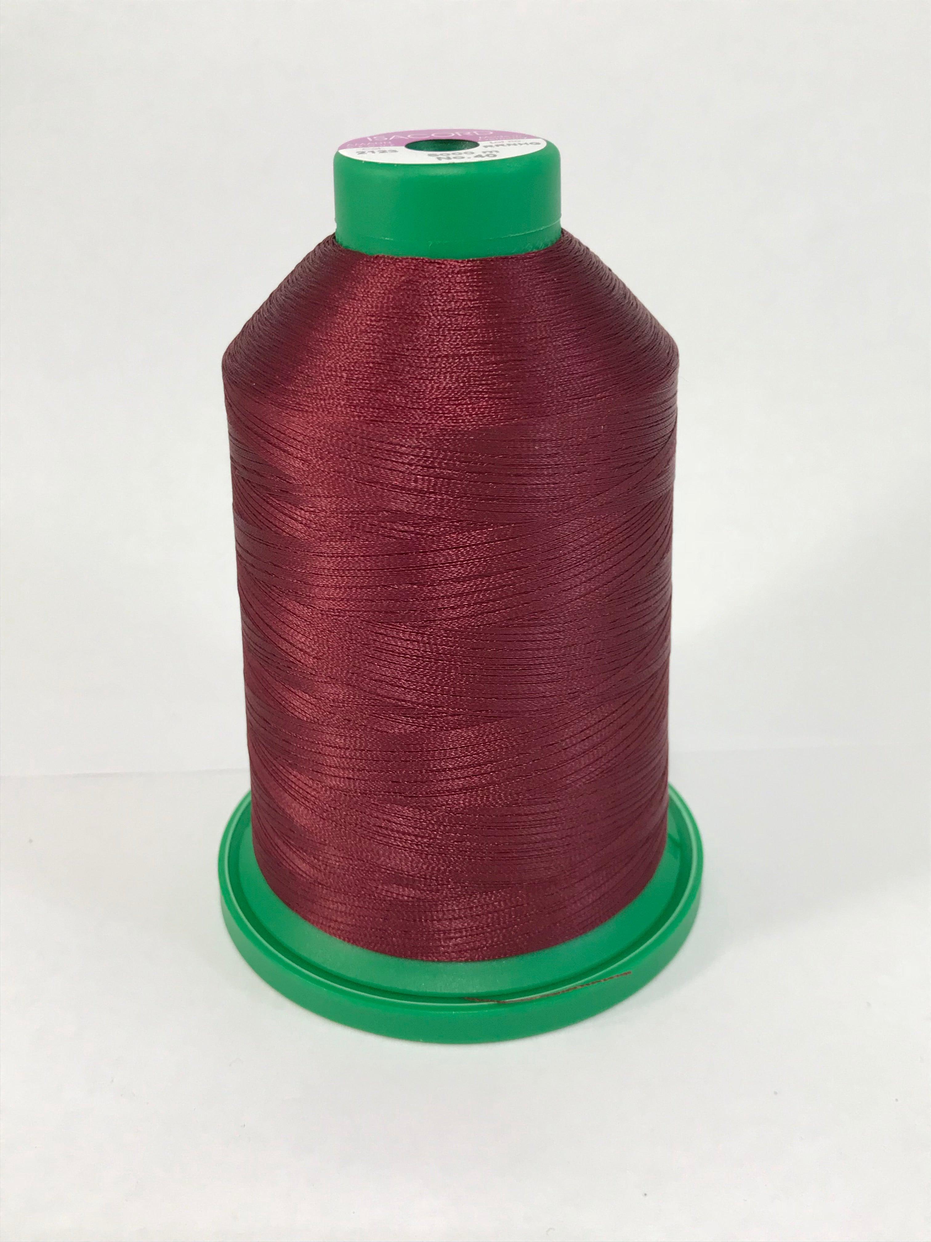 2123 - BORDEAUX - ISACORD EMBROIDERY THREAD 40 WT