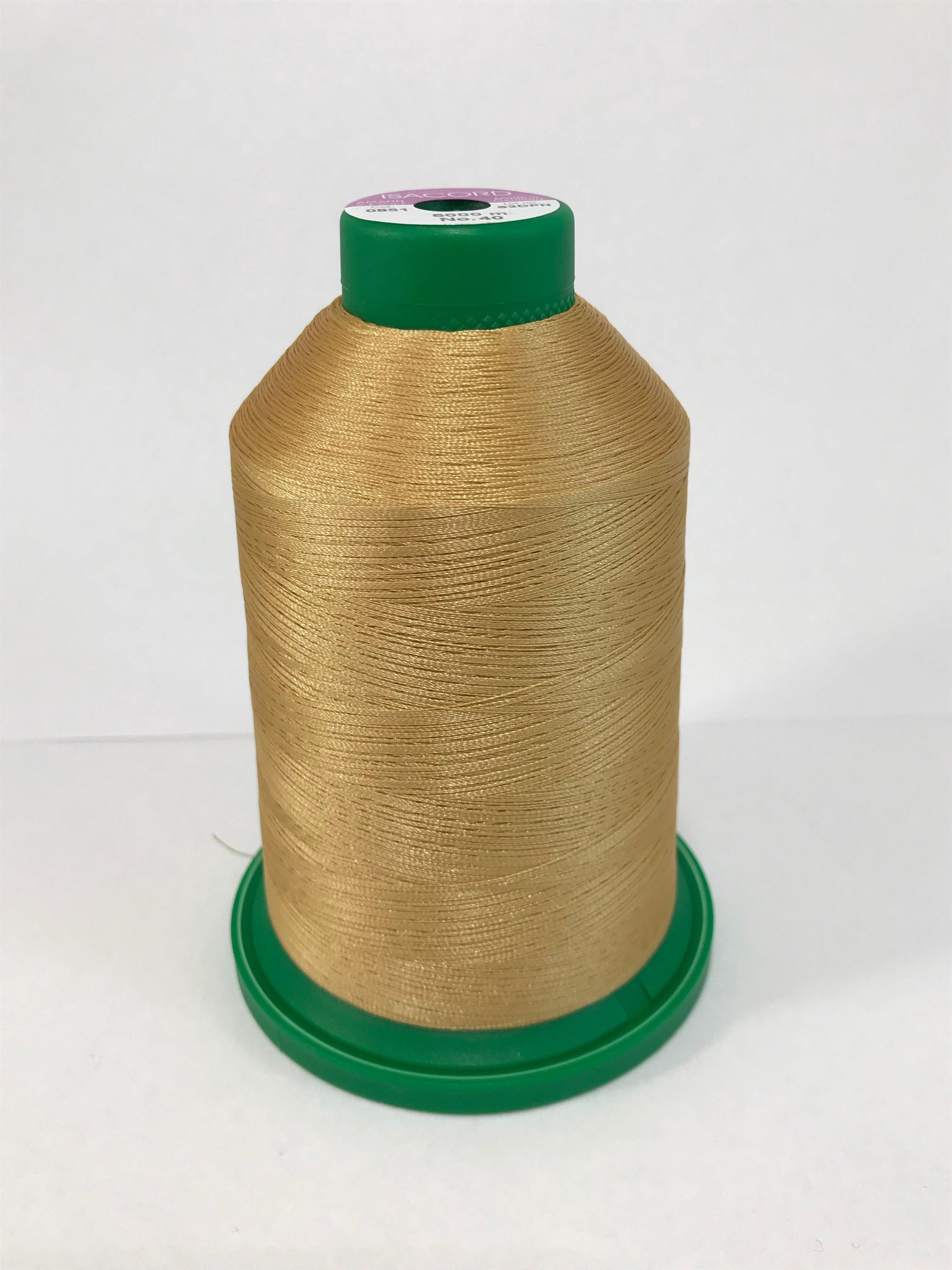 0851 - OLD GOLD - ISACORD EMBROIDERY THREAD 40 WT