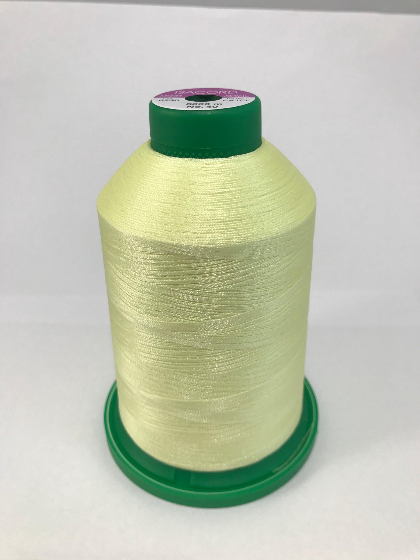 0250 - LEMON FROST - ISACORD EMBROIDERY THREAD 40 WT