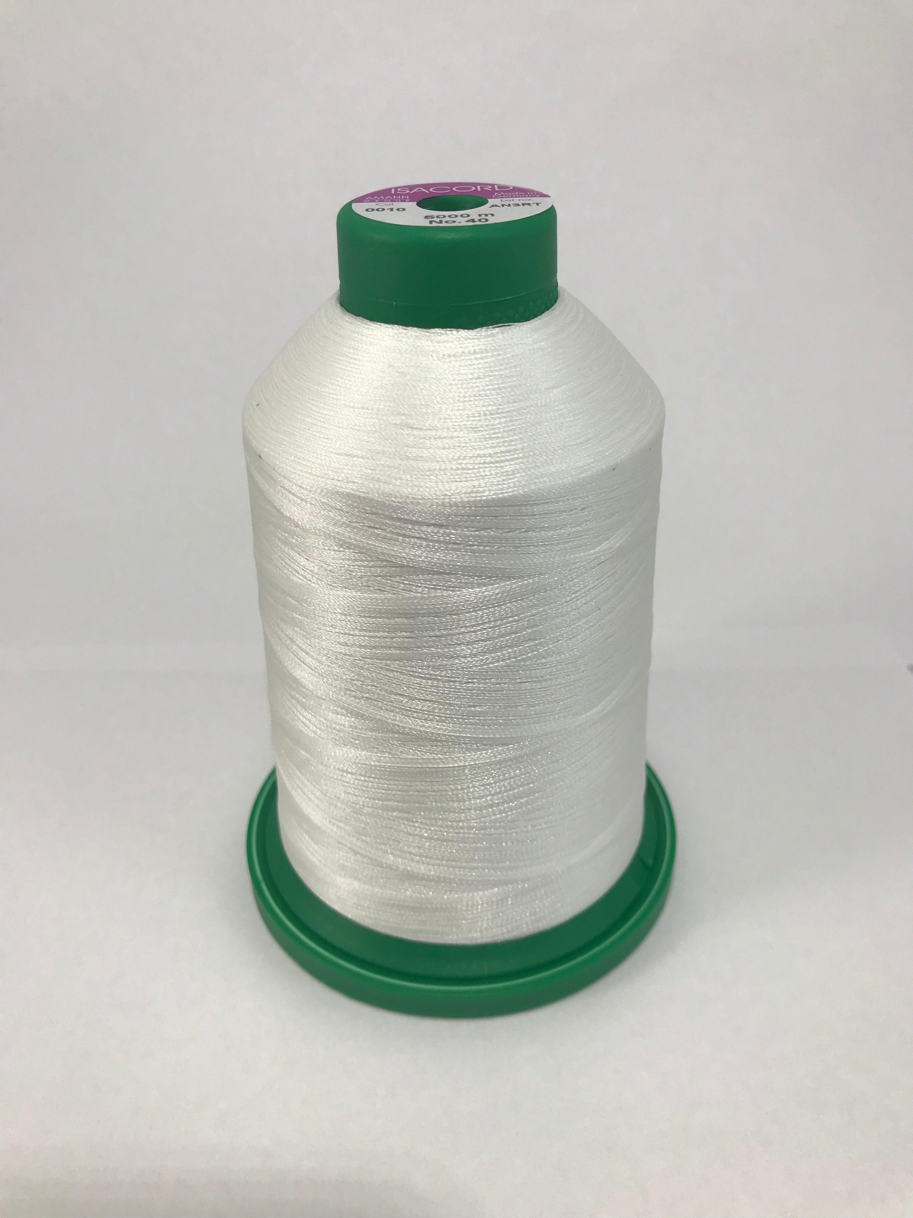 0010 - SILKY WHITE - ISACORD EMBROIDERY THREAD 40 WT