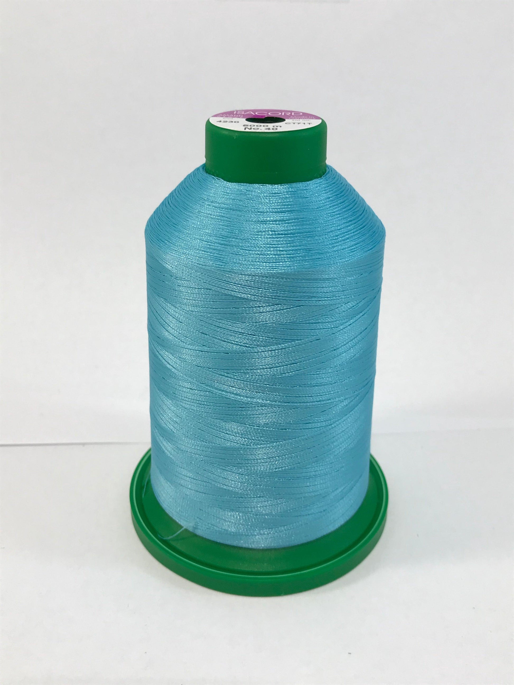 4230 - AQUA - ISACORD EMBROIDERY THREAD 40 WT – Embroidery Supply Shop