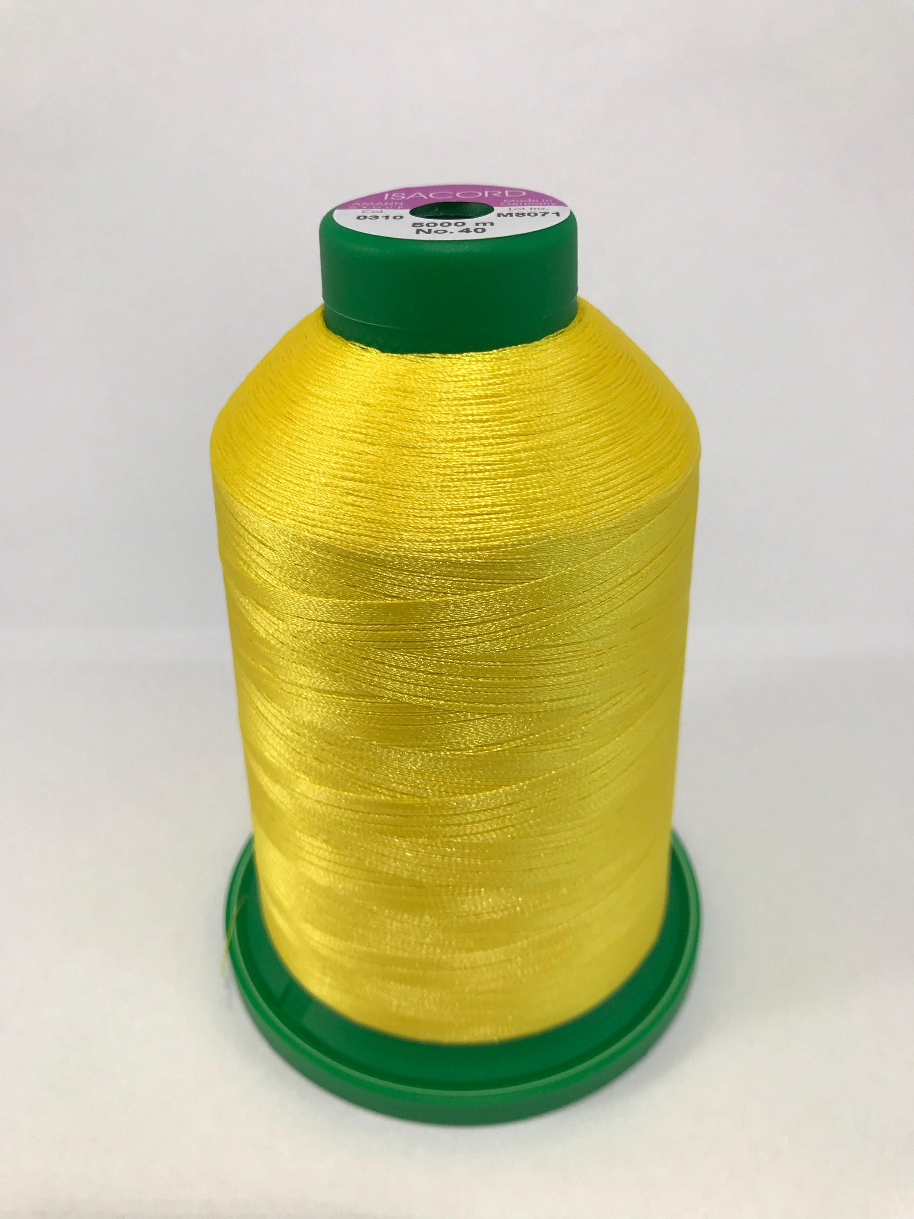 0310 - YELLOW - ISACORD EMBROIDERY THREAD 40 WT
