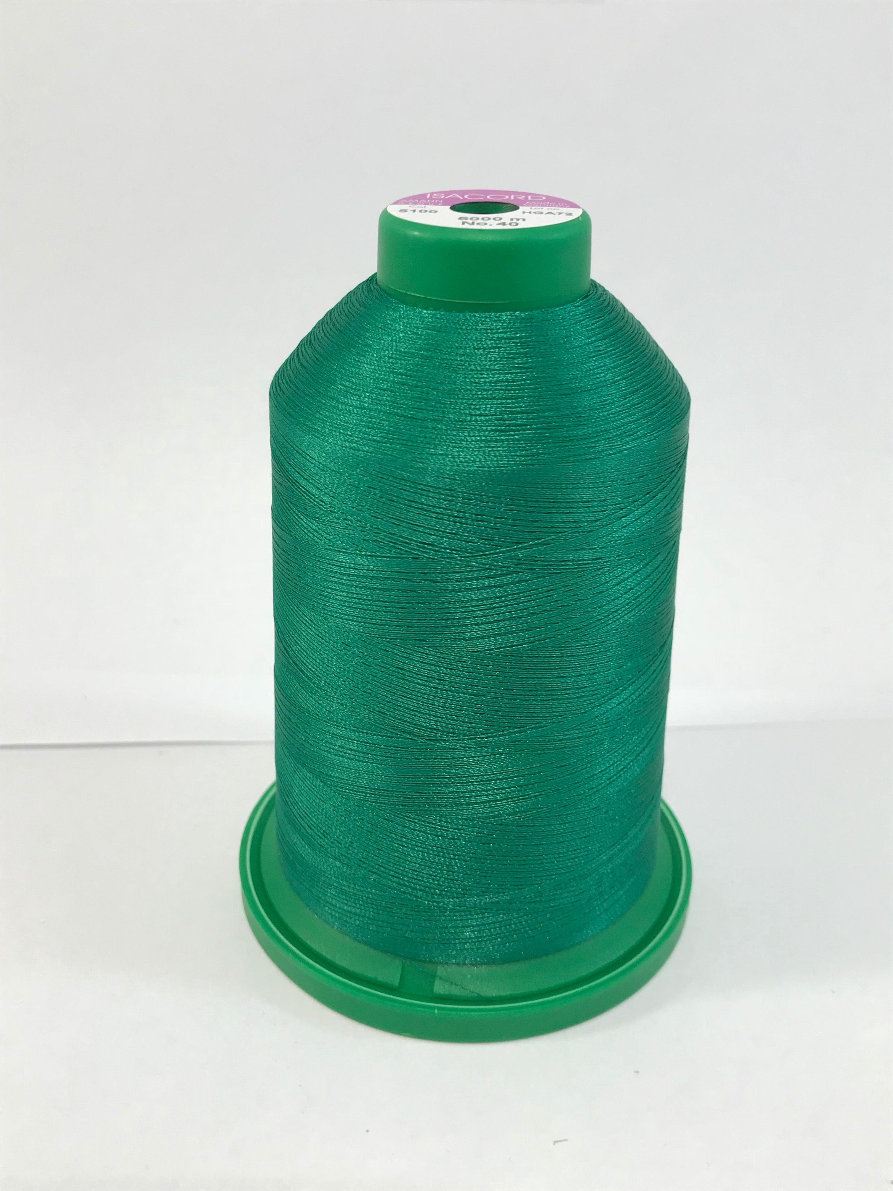 5100 - GREEN - ISACORD EMBROIDERY THREAD 40 WT