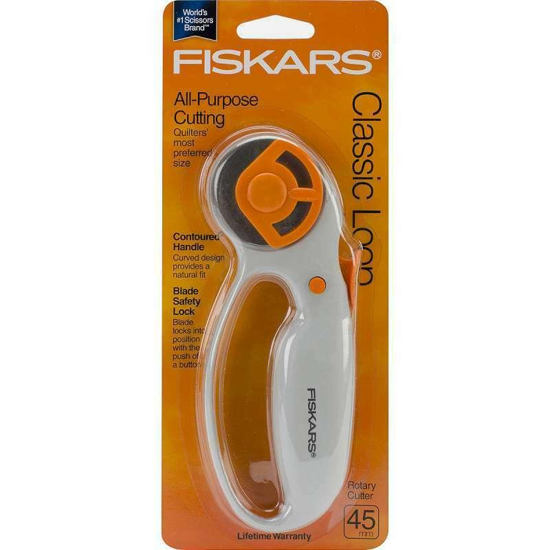 Fiskars 45mm Rotary Cutter with Comfort Loop Handle