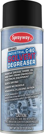 Sprayway 63 C-60 Solvent Cleaner & Degreaser - 16 oz.